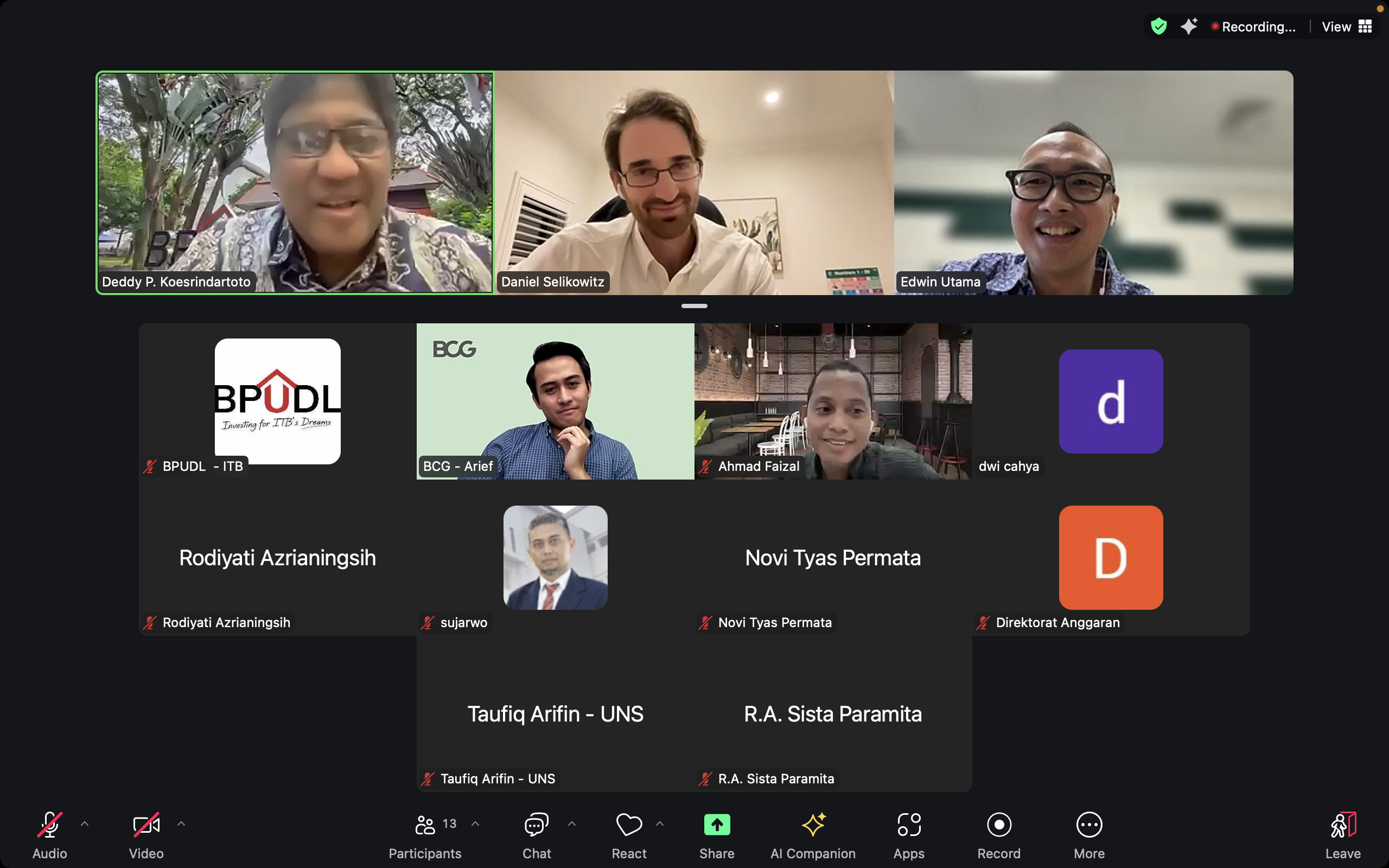 BPUDL gelar webinar pengelolaan dana lestari bersama Boston Consulting Group